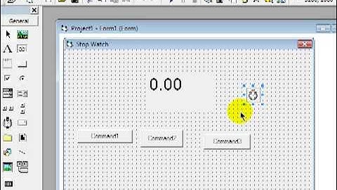 Make a Digital stopwatch in Visual Basic 6.0 (Tutorial)[MyzticStudios]