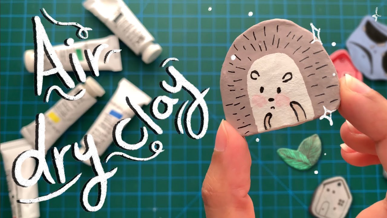 DIY Air Dry Clay Pins and Keychains (Easy!) YouTube