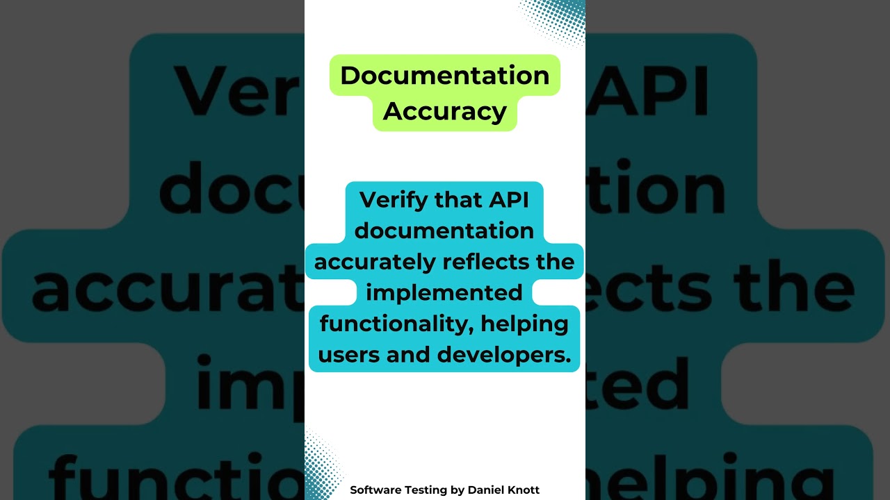 Documentation Accuracy 