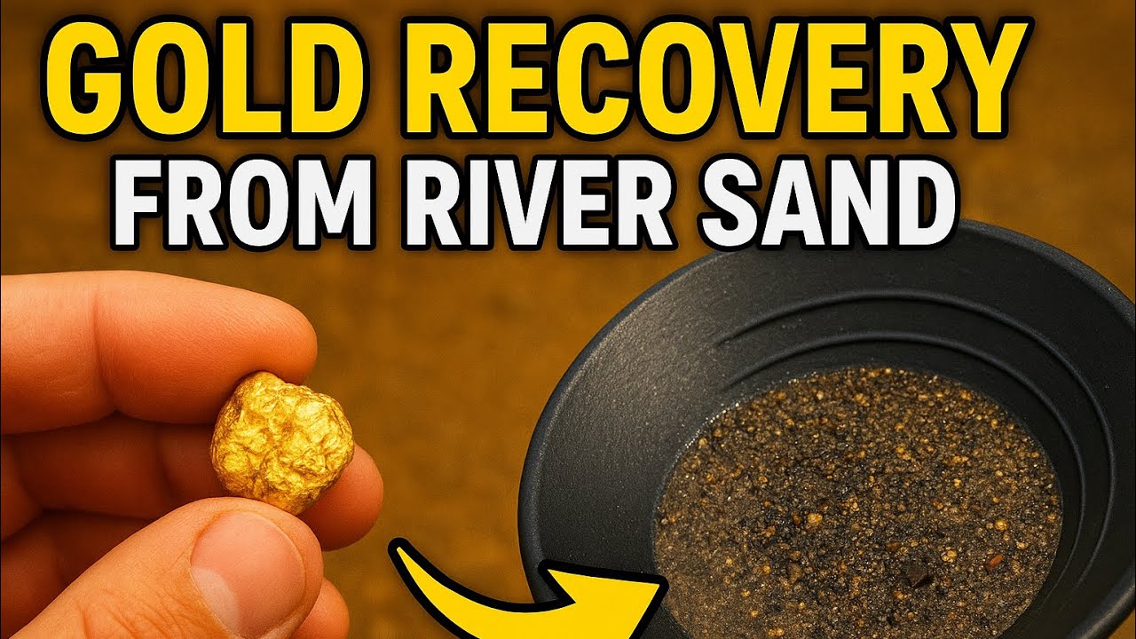 Gold Recovery from River Sand | Natural Gold Extraction | 24K Gold Refining