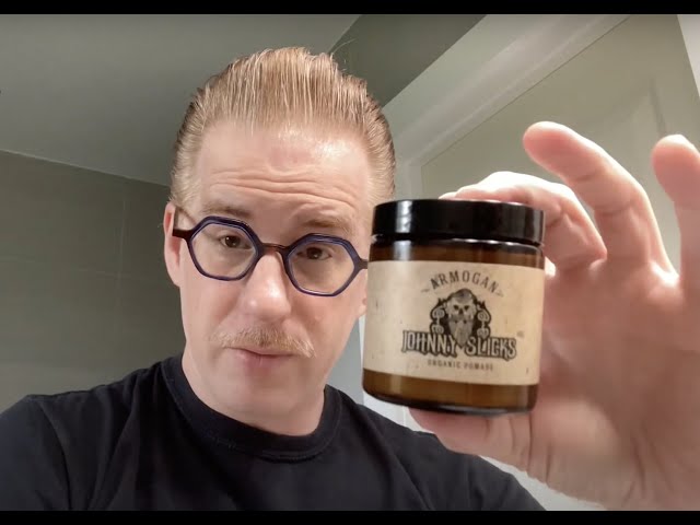 Johnny Slicks Armogan organic oil-based pomade review - my most