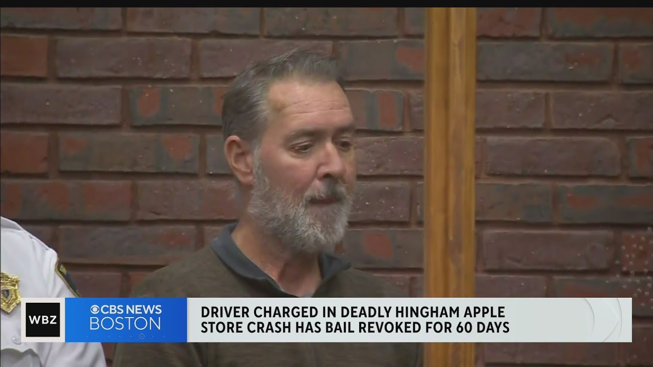 Driver charged in deadly Hingham Apple crash has bail revoked - YouTube