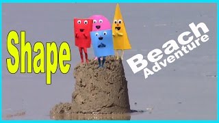 The Shapes | VIVASHAPES | Shapes In Real Life | Beach Adventure. videos for kids