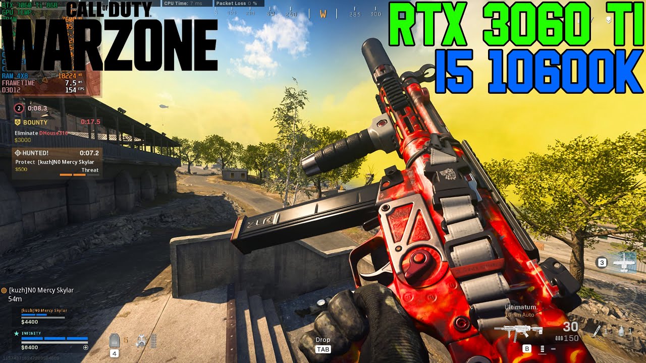 Call of Duty : Warzone | RTX 3060 Ti 8GB ( ULTRA Settings RTX ON )