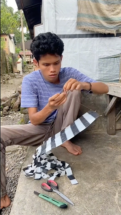 iseng bikin layangan ubur ubur yang paling mudah terbang #layangan #layanglayang #layanganuburubur