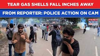 CJP Parliament March: Tear Gas Shell Falls Inches Away From Reporter| Police Vs Delhi Protests