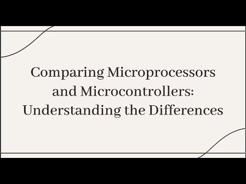 Difference between Microcontroller and Microprocessor|Why ...