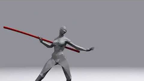 Bo staff spinning animation