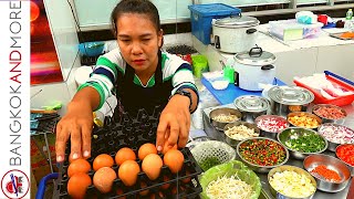 Enjoy Thai Street Food Omelette in BANGKOK Thailand