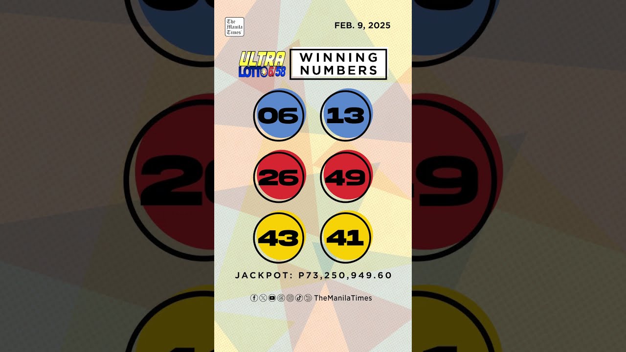 PCSO Lotto Results P73M Ultra Lotto 6 58 Super Lotto 6 49 3D 2D February 9 2025
