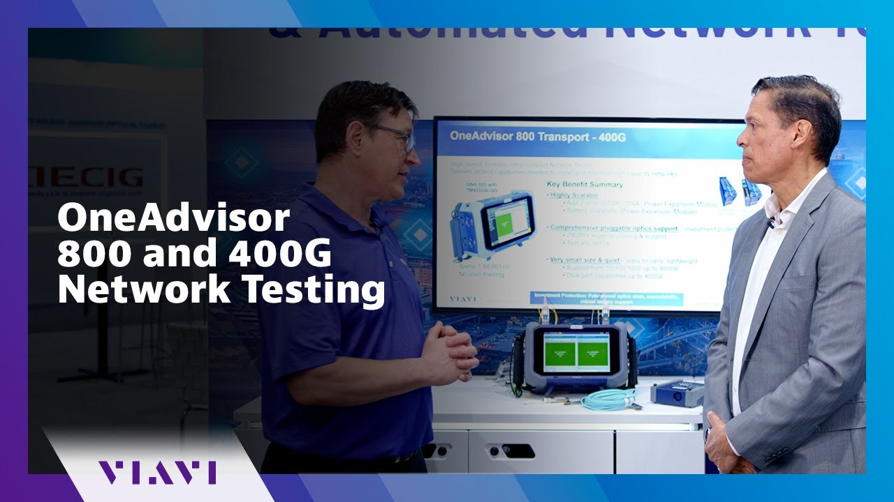 OneAdvisor 800 and 400G Network Testing - YouTube