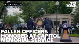 Fallen officers honored at Missouri Capitol memorial service