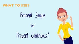 Easy English Learning! Present Simple vs Present Continuous.  2 minute English, learn English