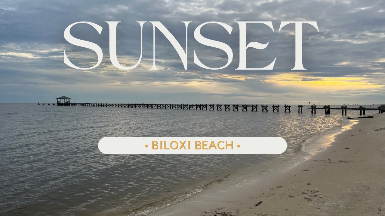 Biloxi Beach Sunset Stroll | Evening Walk Mississippi Coast | Tae’s Travels