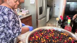 Preparing Rum Cake For Christmas
