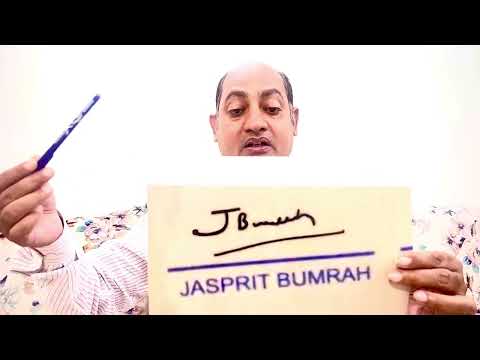 Bumrah का signature analysis #bumrah #cricket #astrology Best Signature Expert Vivek Tripathi