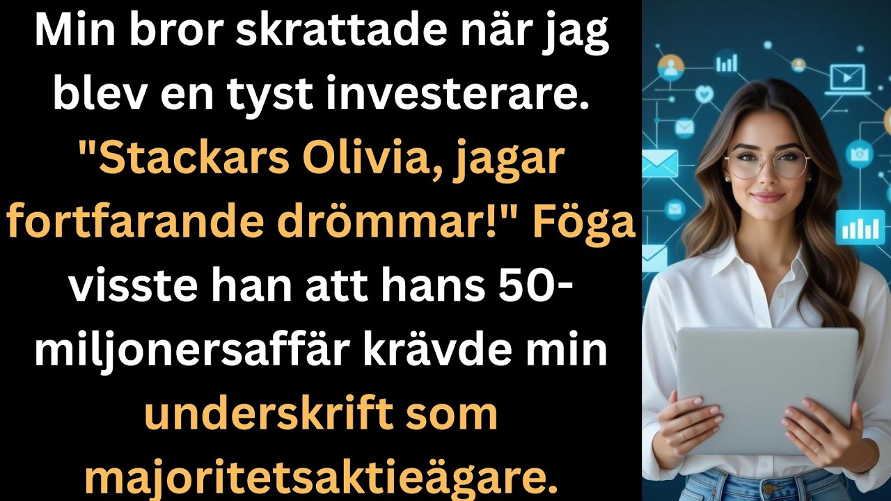 Jag rättade till min enkla svarta klänning och log åt meddelandet från mamma: ”Kom till festmiddagen, din brors befordran är så underbar för familjen.” På restaurangen skrattade Markus och sa:...