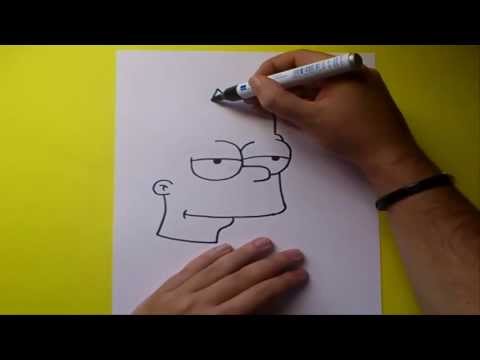 Como dibujar a Bart simpson paso a paso - Los Simpsons | How to draw Bart - The Simpsons