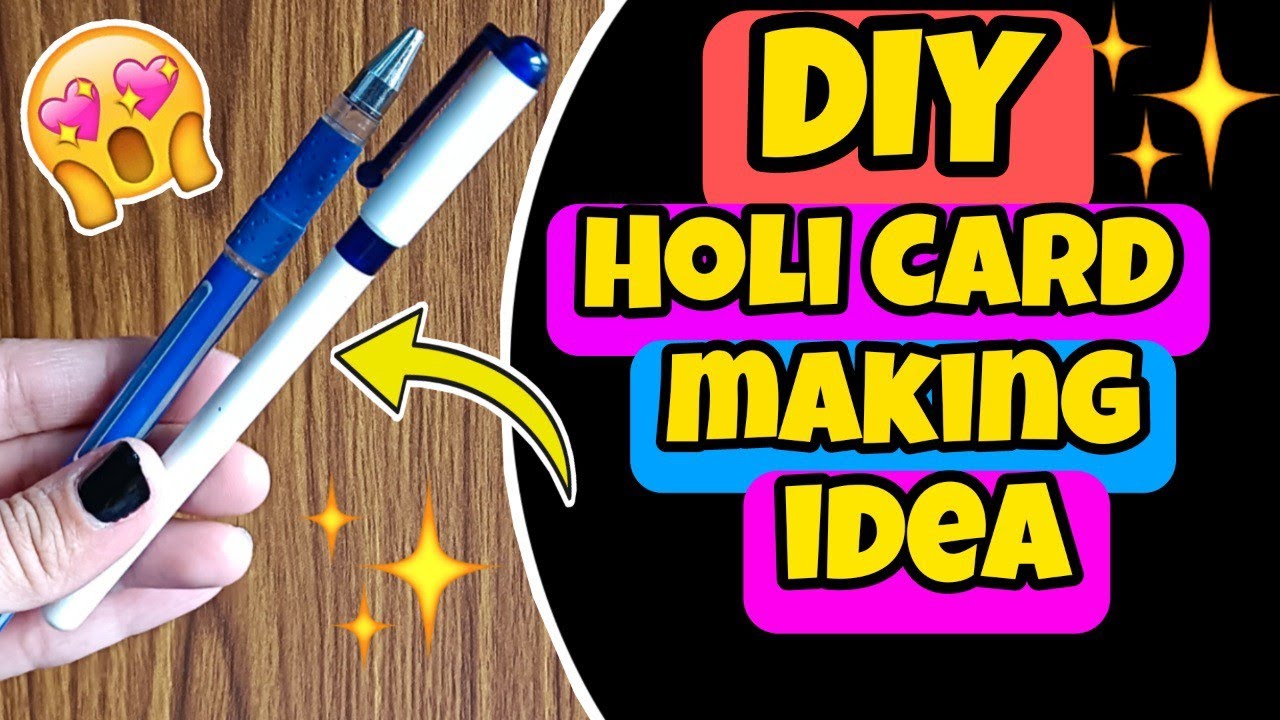 holi card making idea holi craft ideas diy art and craft Holi