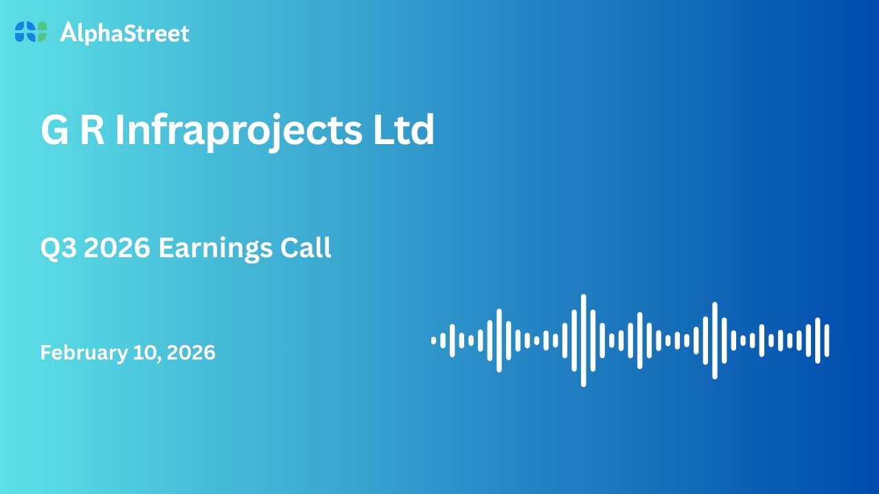 G R Infraprojects Ltd Q3 FY2025-26 Earnings Conference Call