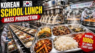 Inside a Korean School Lunch Factory | How Thousands of Meals Are Made Every Day