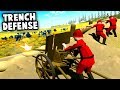 EPIC Trench Defense vs BANZAI Charge!  (Ravenfield Best Custom Map)