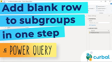Insert blank rows at each category in Power Query
