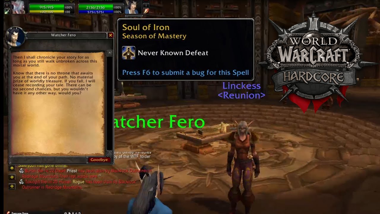 WoW Classic Hardcore: Embrace The Soul Of Iron — Dev Chat! - Epiccarry