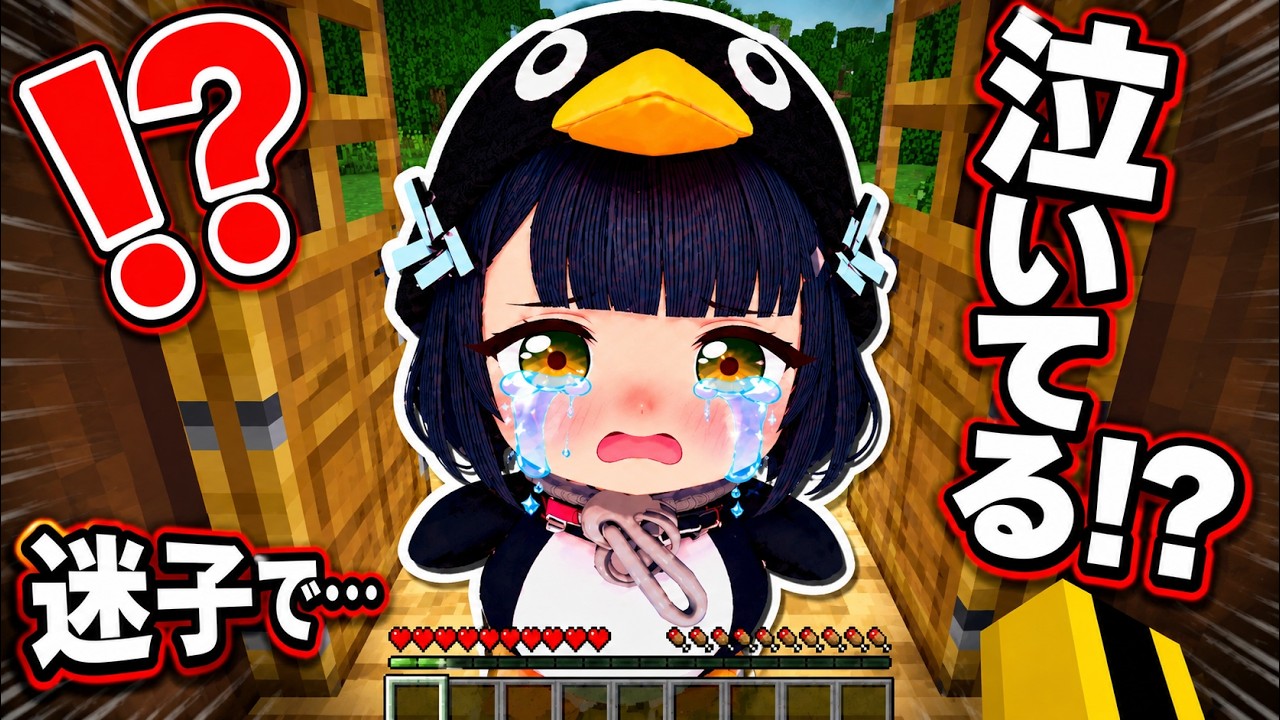 迷子の『ググガガペンギン』のお母さんを探した結果⁉️【マイクラ まいくら】ぽっぴんず