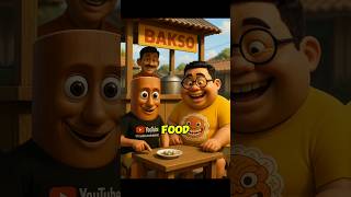 Bakso mini oke… tapi bakso segede ban mobil? 🤯🍜 #BaksoRaksasa #MiniFoodChallenge #FYP #tungtung