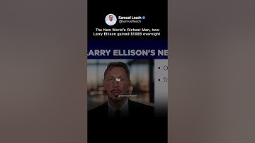 Larry Ellison overtreft Elon Musk als rijkste man ter wereld 🚀💰