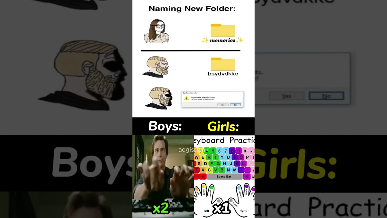 Boy vs Girl Setup 💻🧍‍♂️🧍‍♀️😂