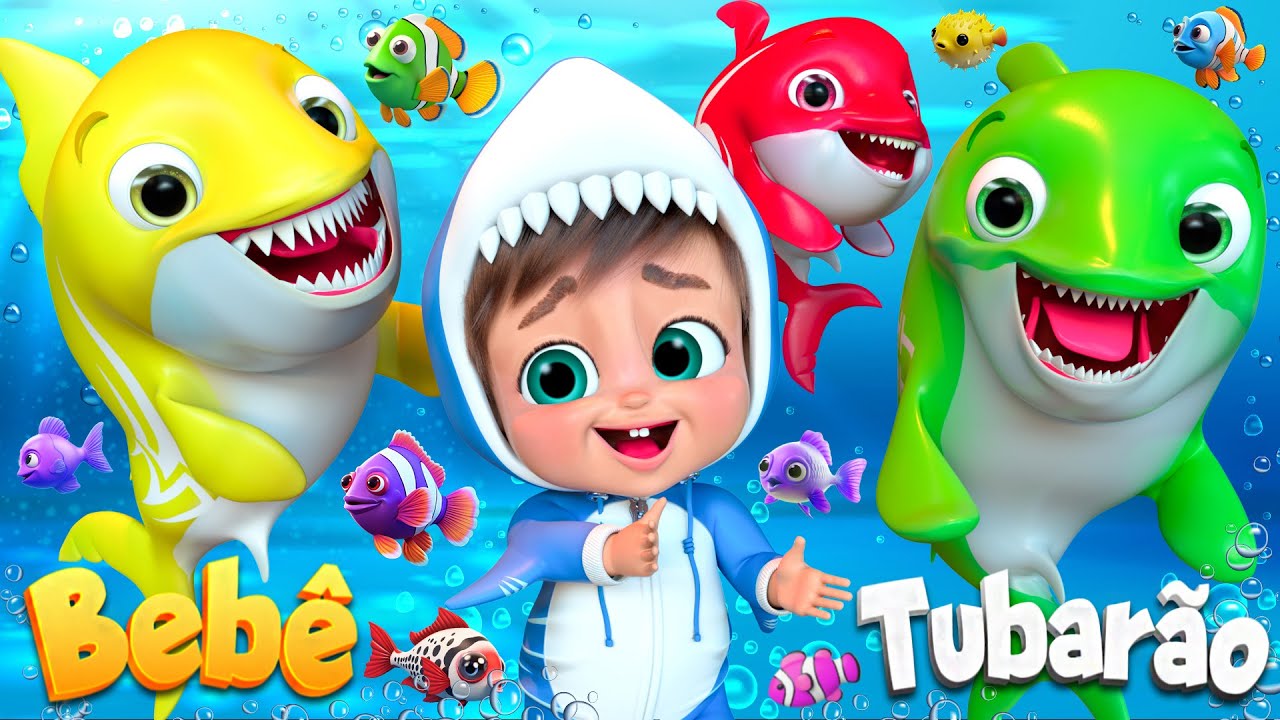 Bebê Tubarão e Seus Amigos | rimas infantis e canções infantis  @SuperLucaPortugues