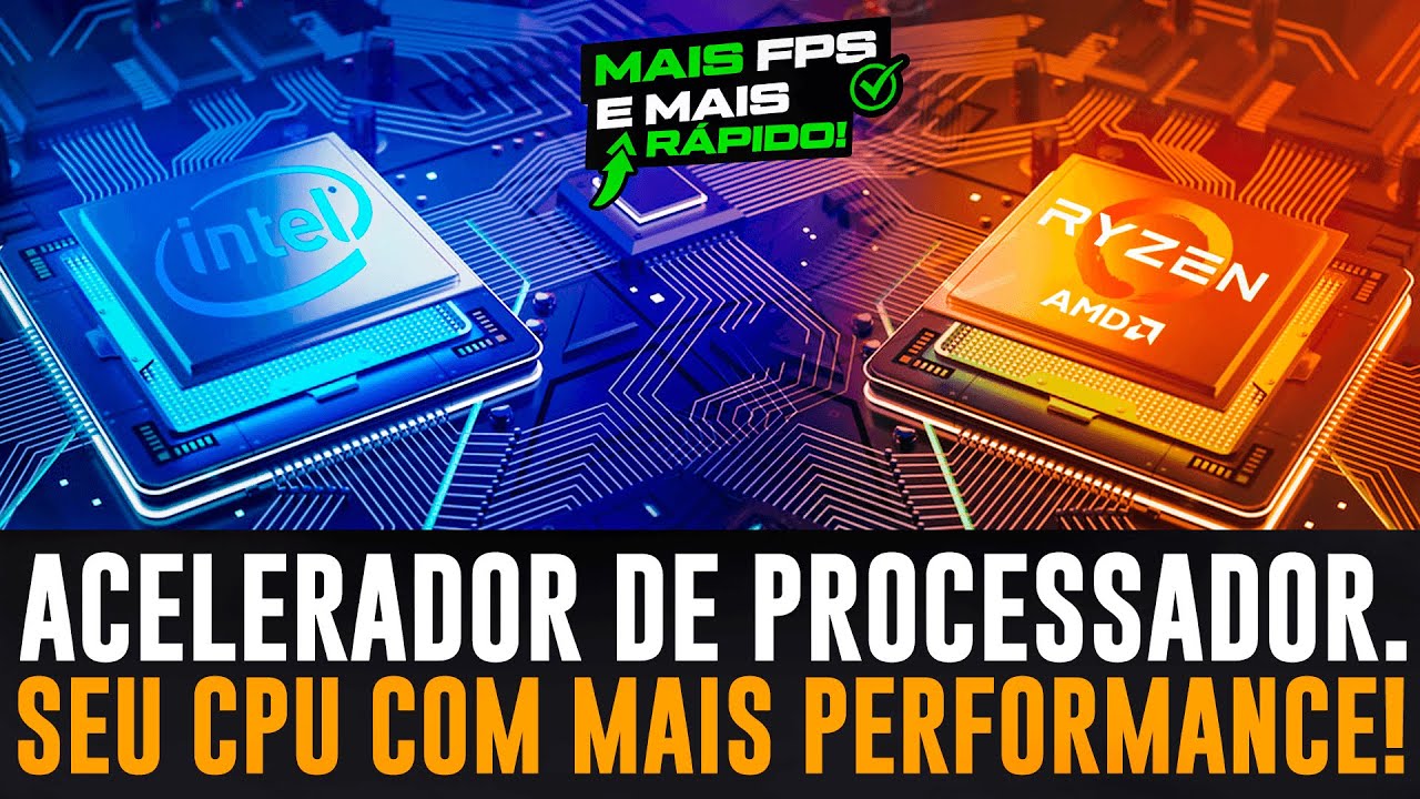 COMO OTIMIZAR O PROCESSADOR PARA MAIS DESEMPENHO NOS JOGOS ! OTIMIZAR O ...