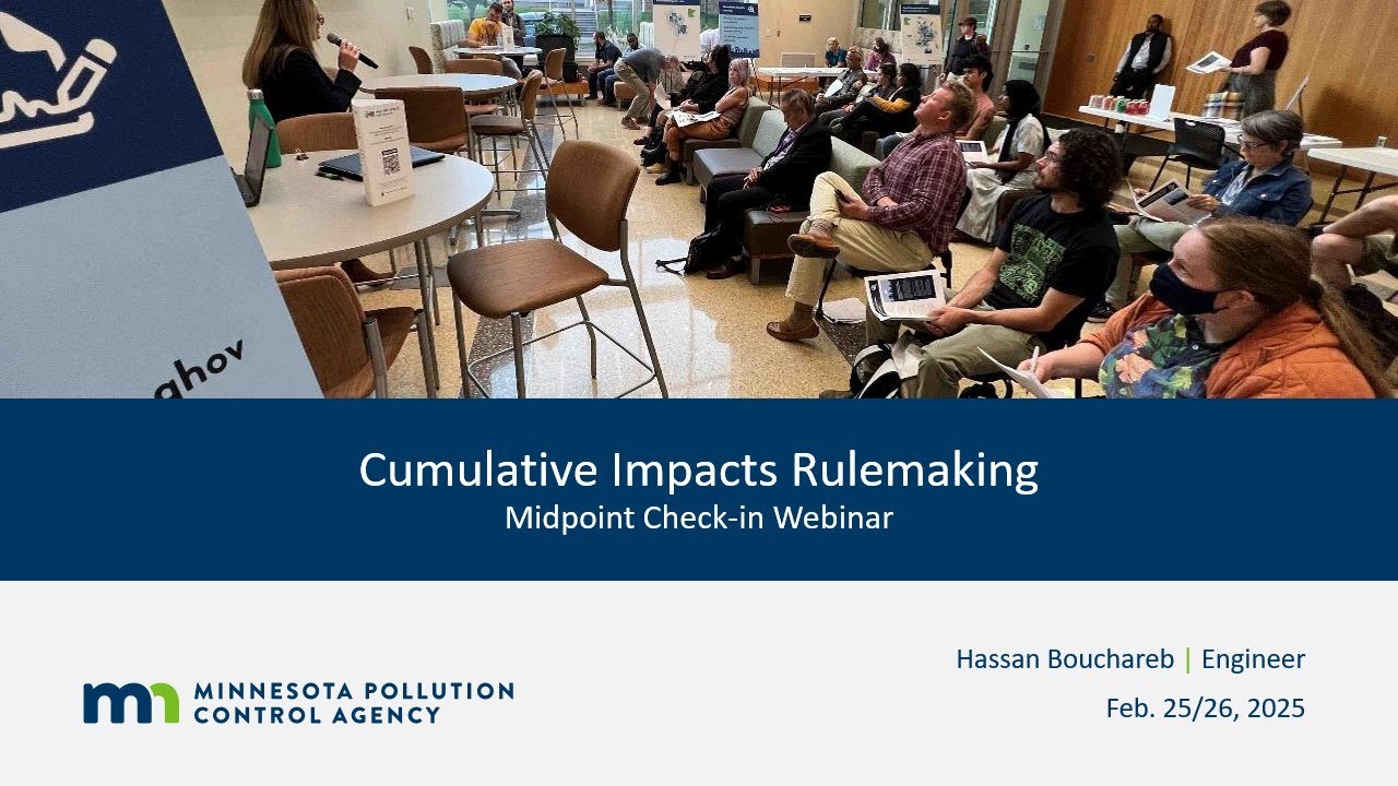 Cumulative Impacts Rulemaking midpoint check-in - Feb. 26