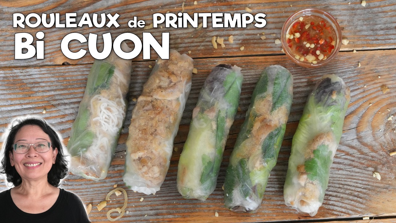 Bi Cuon - Les Meilleurs Rouleaux de Printemps Vietnamiens au Porc et à la Poudre de Riz Grillé