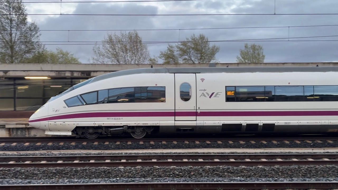 High Speed Train - AVE , IRYO , OUIGO , ALVIA in Spain (Guadalajara-Yebes)