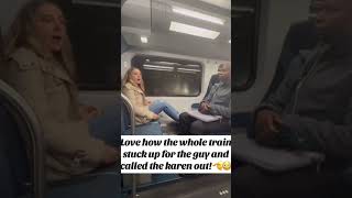 Karen Meltdown on Train Goes Completely Off the Rails 😳 #shorts