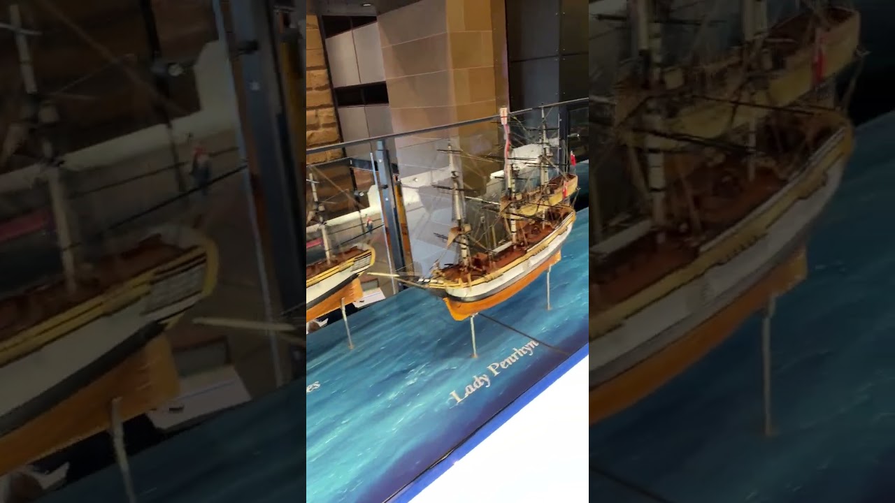 Wooden Model Ships at Museum of Sydney