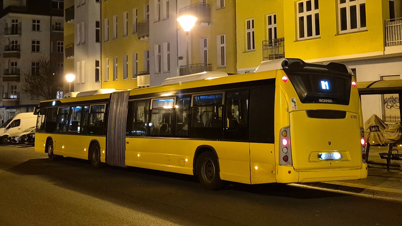 Bus Berlin | Mitfahrt im kompl. N1 von Helsingforser Pl. bis S+U Zoolog. Garten im Scania GN18 4780