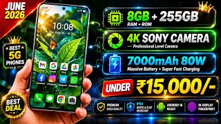 Top 5 Best Smartphones Under ₹15,000 in India 📸 (June 2026) Best 5G Phones Under ₹15,000