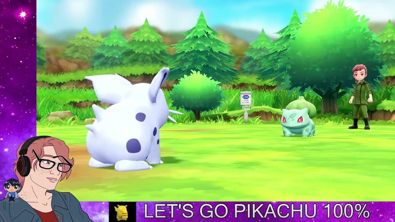 Let's Go Pikachu 100% Run - Mt. Moon, Bill & Gym 2