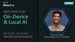 Model Mondays - On-Device & Local AI