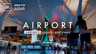 Ambient Sound of Tokyo International Airport [4K/ASMR] for Sleep, Relax or work