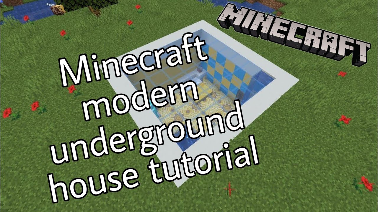 Minecraft Modern Underground house tutorial (Easy) - YouTube