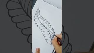 Leaf pattern drawing| zentangle pattern|#drawing,#sketch,#zentangle,#design,#shorts