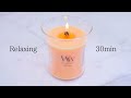 【ASMR】暖炉の音がするアメリカのキャンドル fireplace candle sound【入眠用】