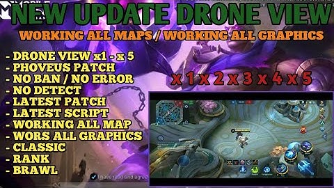 New Update Drone View Mobile Legends | Patch 1.5.79 X1 - X5 | Working All Maps & All Graphics | MLBB
