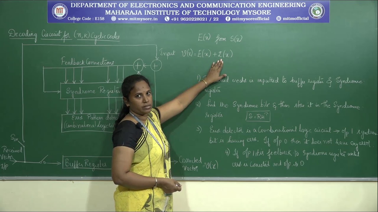 Binary Cyclic Codes Part 3 | V Sem | ECE | M4 | S7 - YouTube