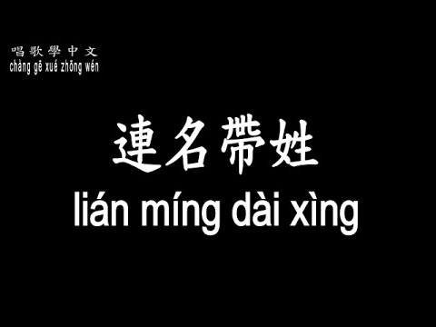 【唱歌學中文】►張惠妹 / 連名帶姓◀ ► A Mei / First and last name ◀『要是我們又錯過 就別再回頭』【動態歌詞中文、拼音Lyrics】